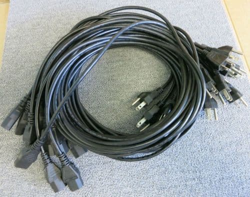 Job Lot 15 x Cisco 72-0259 / 39-00-00268 Standard 7ft Power Cable Cord US Plug