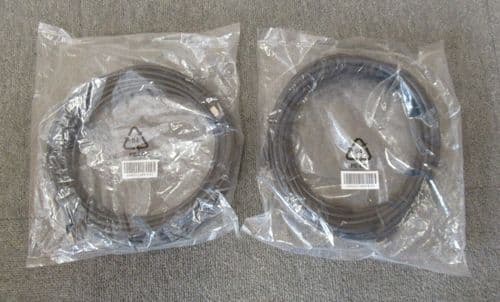 Job Lot 2 x Avaya 240201489-01 Ethernet RJ45 Male 7m Cat5e Black UTP Patch Cable