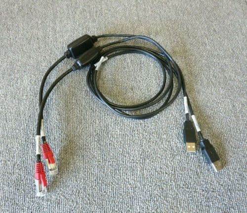 Job Lot 2 x IBM EMC 45W6725 N2.Console-M5USB4 RJ45 To USB Type C Patch Cable 51"