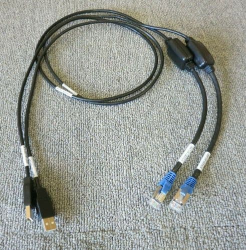 Job Lot 2 x IBM EMC 45W6726 ATSX801-M1USB1 RJ45 To USB Type C Patch Cable 48"