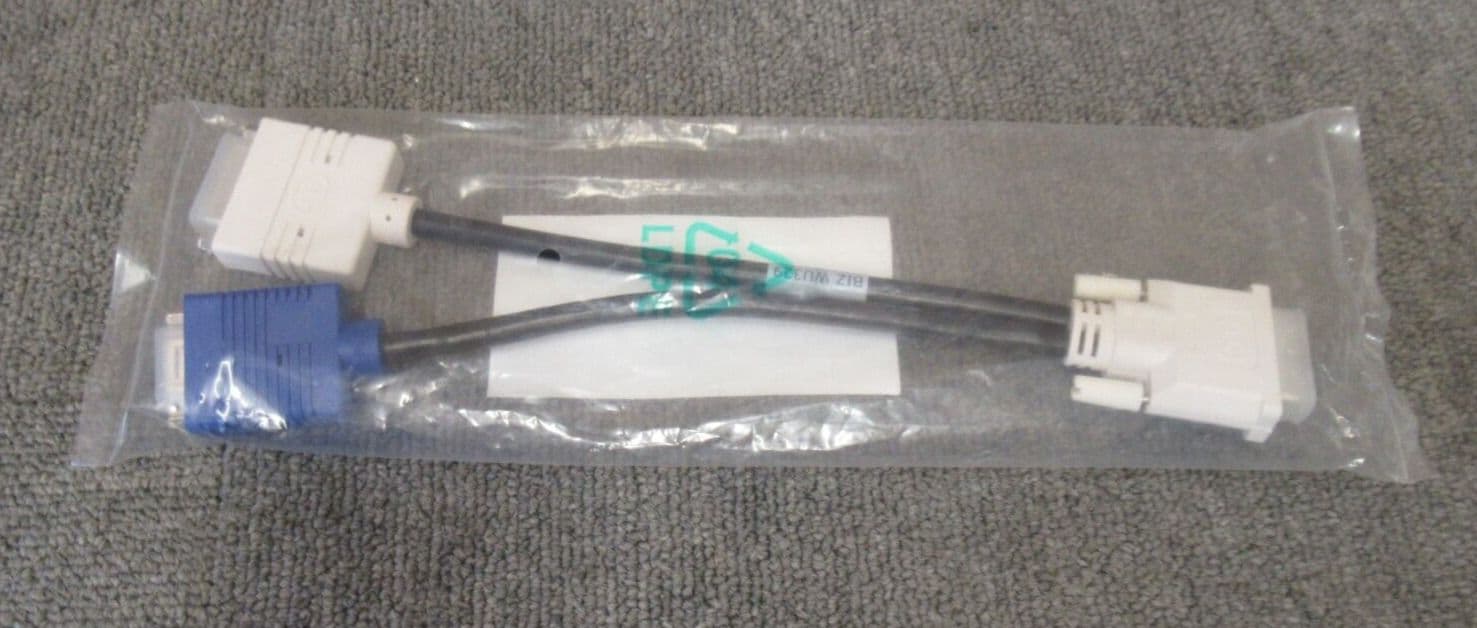 Job Lot 2 x New Dell WU329 DVII Male To Dual VGA & DVID Female Splitter Cable
