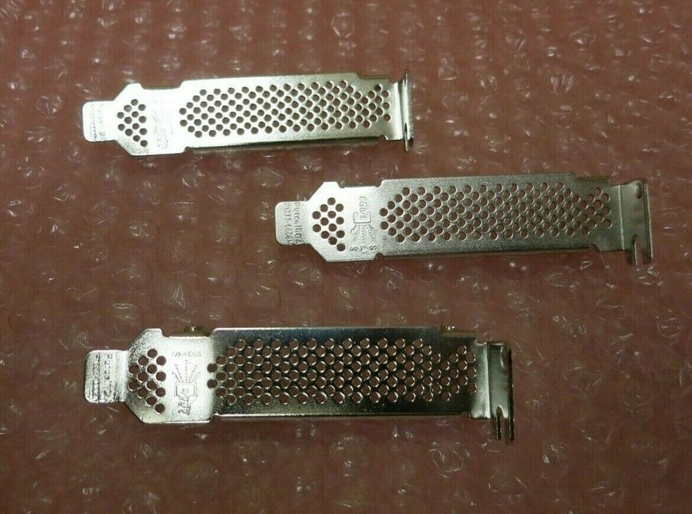 10-Piece Low Profile Bracket Set For IBM M1015, LSI 9260-8i, HP P420/P410 RAID Cards - 4-Port, Perfect For Server Builds