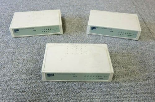 Job Lot 3 x MRI MRI-10/100/5/S/M 5 Port Fast Ethernet Network Hub No AC Adapter