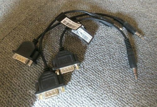 Job Lot 3 x Sansung BN39-01545B Male DB9 To 3.5mm Jack Serial Control Cable 20cm