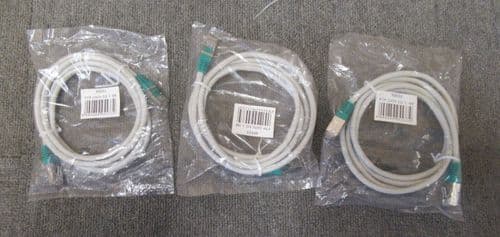 Job Lot 3 x Wentronic 95533 Ethernet RJ45 Male 1.5m Cat5 Grey UTP Patch Cable