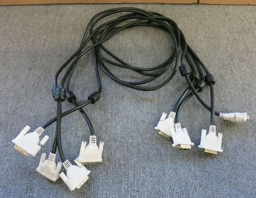 Job Lot 4 x 16.5 Foot 5 Meter DVI-D Male to DVI-D Male Single-Link Cable