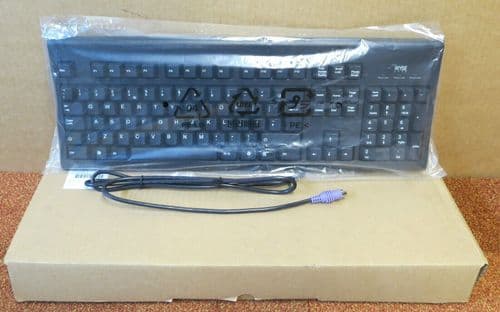 Job Lot 4 x NEW Wyse PS2 PC Keyboard Black UK QWERTY KB-3926 770413-02L
