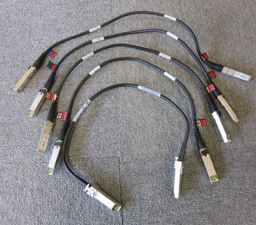 Job lot 5 x Molex 73930-0107 0.6M SFP-SFP Copper Fibre Channel FC Cable