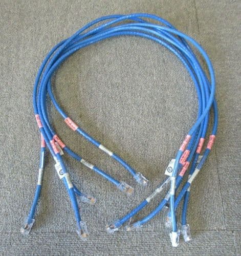Job Lot 6 x Dell EMC 038-003-167 Blue 1M Cat6 RJ45 UTP Ethernet Patch Cable