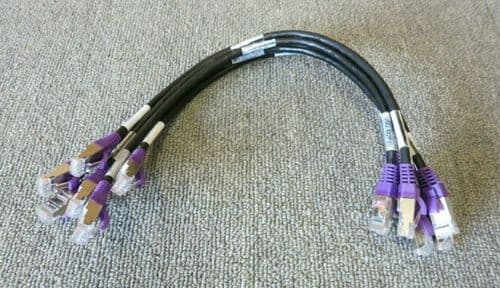 Job Lot 6 x IBM EMC 45W9327 UM2-M2F2 RJ45 To RJ45 Ethernet Patch Cable 16"