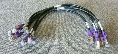 Job Lot 6 x IBM EMC 45W9331 UT1-M4F4 RJ45 To RJ45 Ethernet Patch Cable 17"