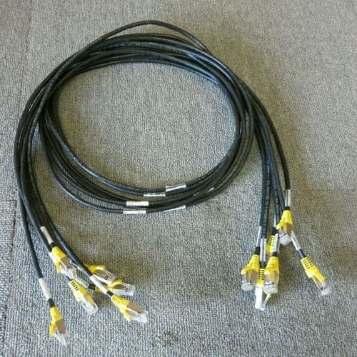 Job Lot 6 x IBM EMC 45W9357 M1F3-N1MGT RJ45 To RJ45 Ethernet Patch Cable 64"