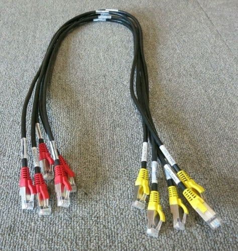 Job Lot 6 x IBM EMC 45W9364 M4A2-M3A1 RJ45 To RJ45 Ethernet Patch Cable 36"