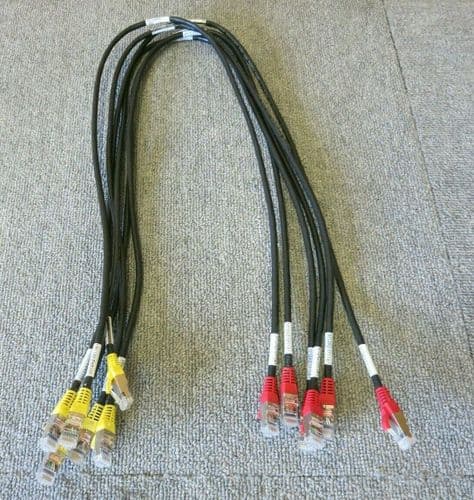 Job Lot 6 x IBM EMC 45W9372 M12A2-M11A1 RJ45 To RJ45 Ethernet Patch Cable 36"