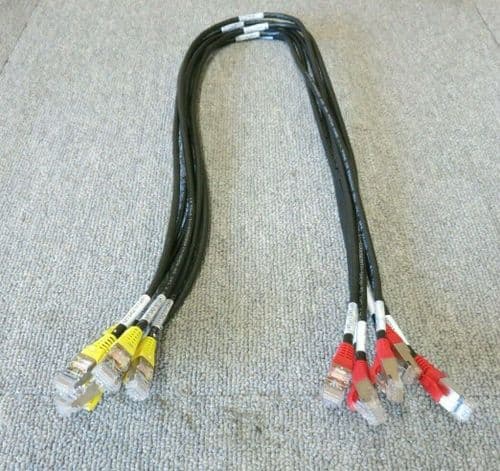 Job Lot 6 x IBM EMC 45W9373 M13A2-M12A1 RJ45 To RJ45 Ethernet Patch Cable 35"
