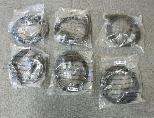 Job Lot 6 x New Pro Elec PL13305 PE01059 UK Plug to IEC C13 Mains Cable 5A 2m