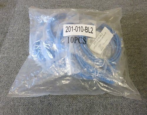 Joblot 10 x New 2M Blue Cat5e UTP RJ45 To RJ45 Ethernet Patch Leads 201-010-BL2