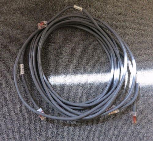 Joblot 2 x Cat5e RJ45 Dark Grey Ethernet Network High Speed Patch Lead Cable 3M