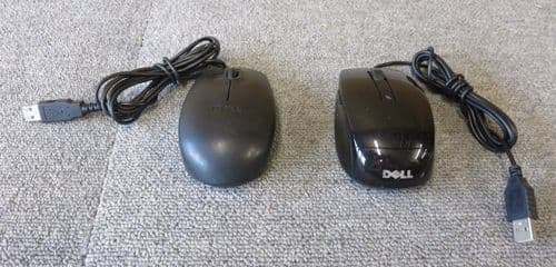 Joblot 2 x Dell J660D 93H7Y Wired USB Optical Laser Mouse