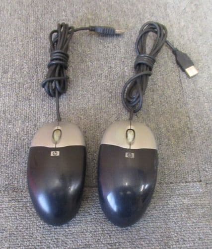 Joblot 2 x HP M-UV96 265986-003 390938-001 Optical USB Wired Scroll Wheel Mouse