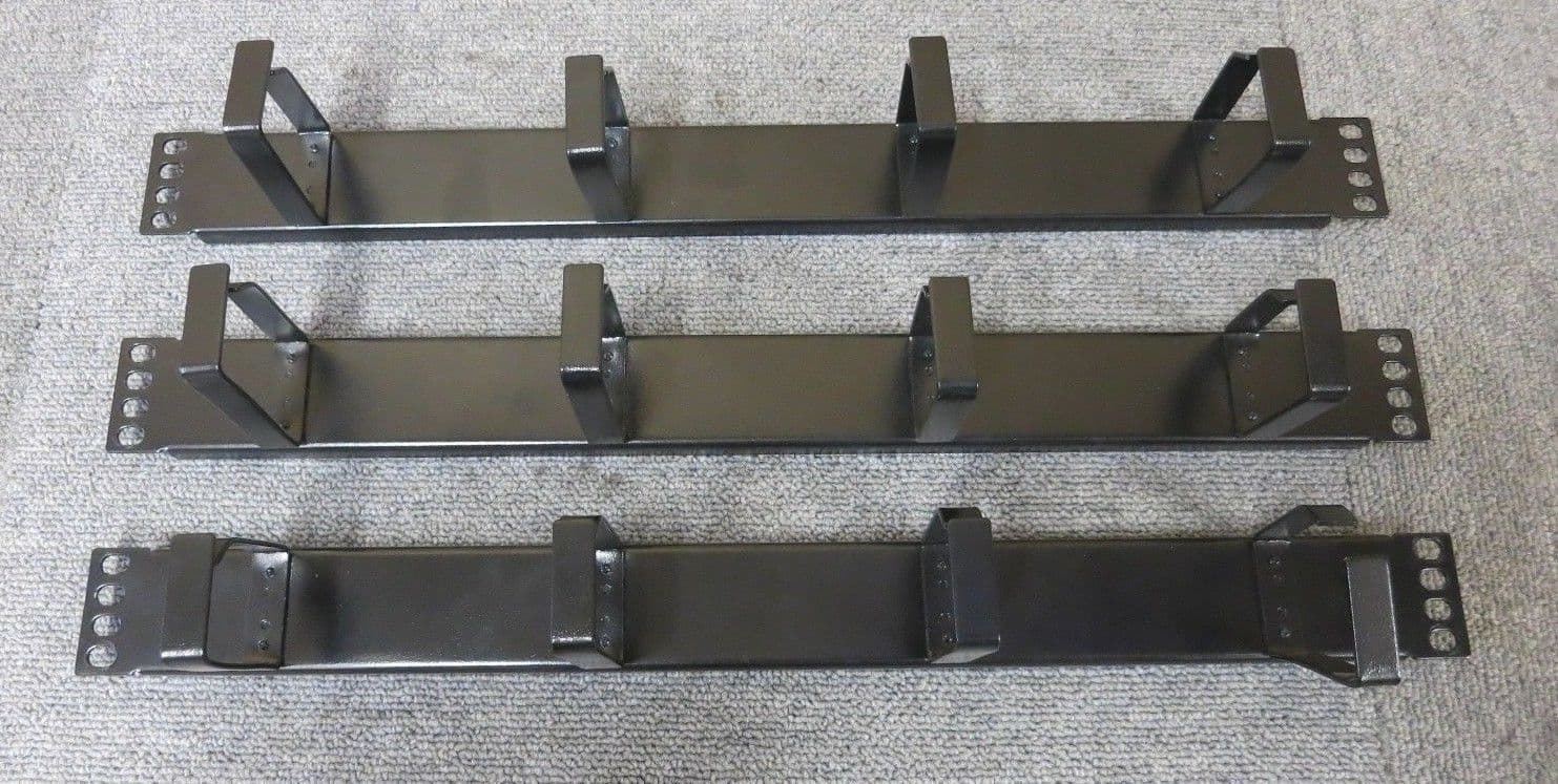 Joblot 3 x 4 Rings Hoops Vertical Cable Tidy Bar 1U 19" For Server
