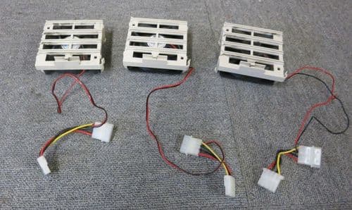 Joblot 3 x Colourful CF-128025MS 80mm x 80mm CPU Cooling Fan 4-Pin 12V