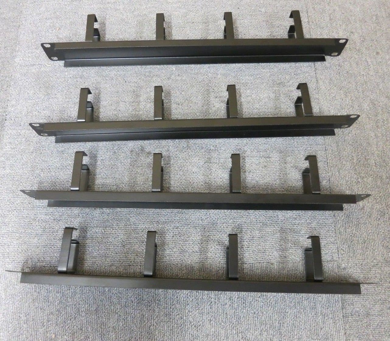 Joblot 4 x 4 Rings Hoops Vertical Cable Tidy Bar 1U 19" For Server