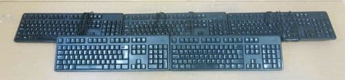 Joblot 5 x Dell WNK95 KB212-B Wired QuietKey Multimedia USB UK Qwerty Keyboard