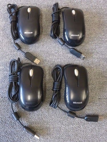 Joblot 5 x Kensington 19420 ValuMouse 2-Button Wired USB Optical Mouse White