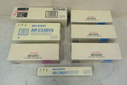 Joblot 7x New SHARP Magenta Yellow Print Toner Cartridges for ARC150 C270 C160N