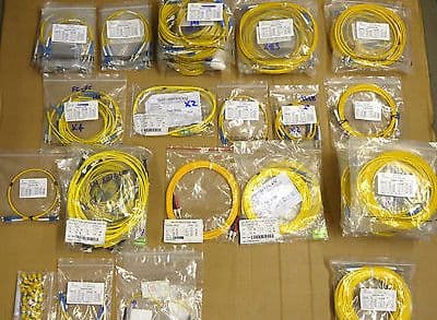 Joblot of Fibre Optic Cables FC-LC FC-FC LC/LPC0.25m 0.3m 0.5m 1m 2m 3m 5m 20m