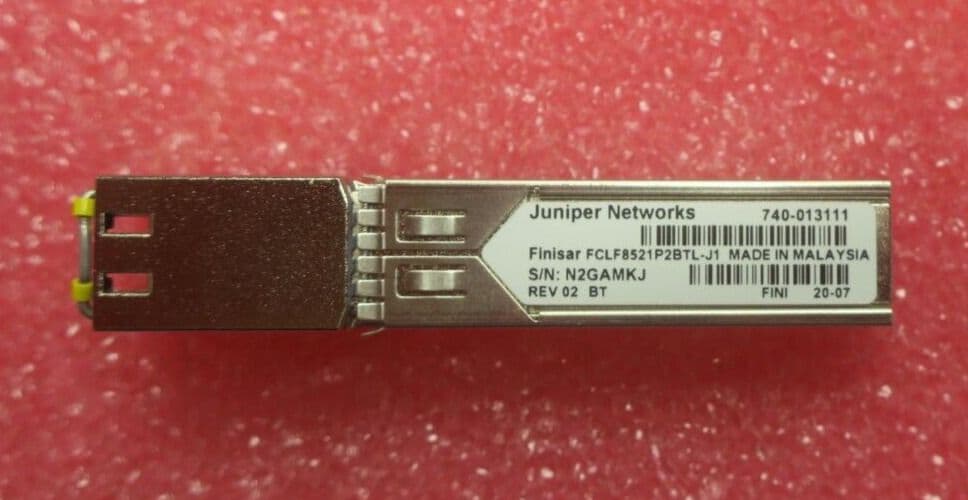 Juniper 1GE SFP RJ45 Transceiver Module SFP-1GE-T 740-013111 ...