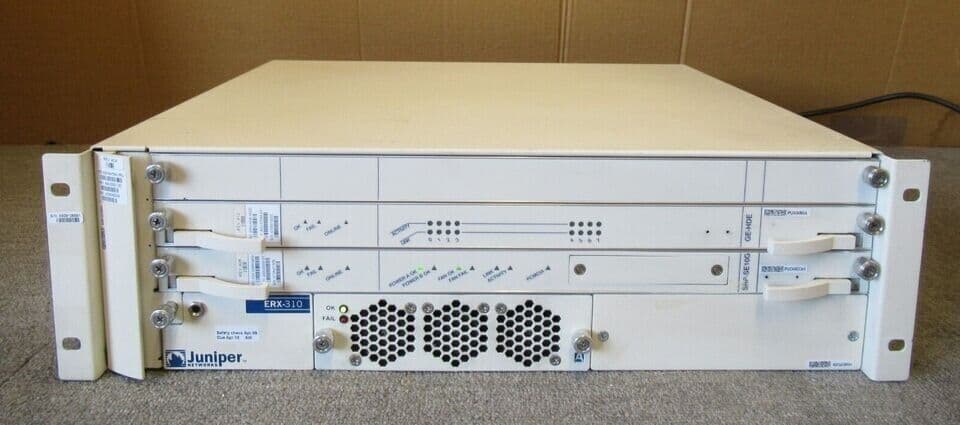 Juniper ERX-310 ERX310 Broadband Services Router GE-HDE SRP-SE10G GE-8