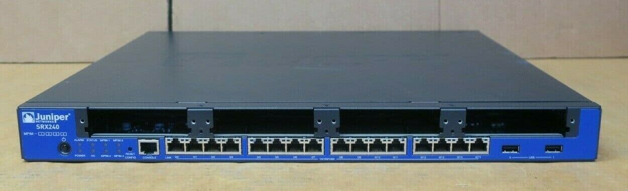 Juniper Networks SRX240 16-Port Services Gateway Firewall Network 1U ...