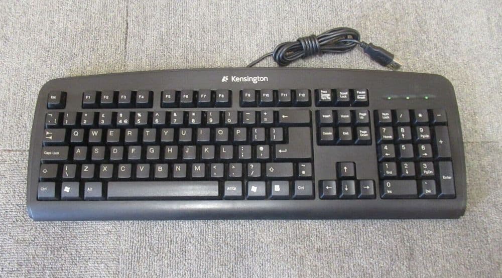 Kensington 1500109 ValuKeyboard Black USB Wired UK QWERTY Keyboard