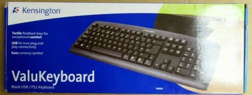 Kensington ValuKeyboard Black QWERTY USB Multimedia Desktop Keyboard