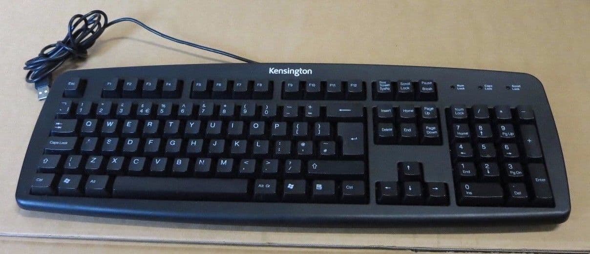 Kensington ValuKeyboard USB Keyboard 1500109 Black QWERTY English