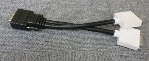 Kentek KT-DMS59M-DVII-FX2-8IN DMS-59 M To Dual DVI-I F Splitter Y Adapter Cable