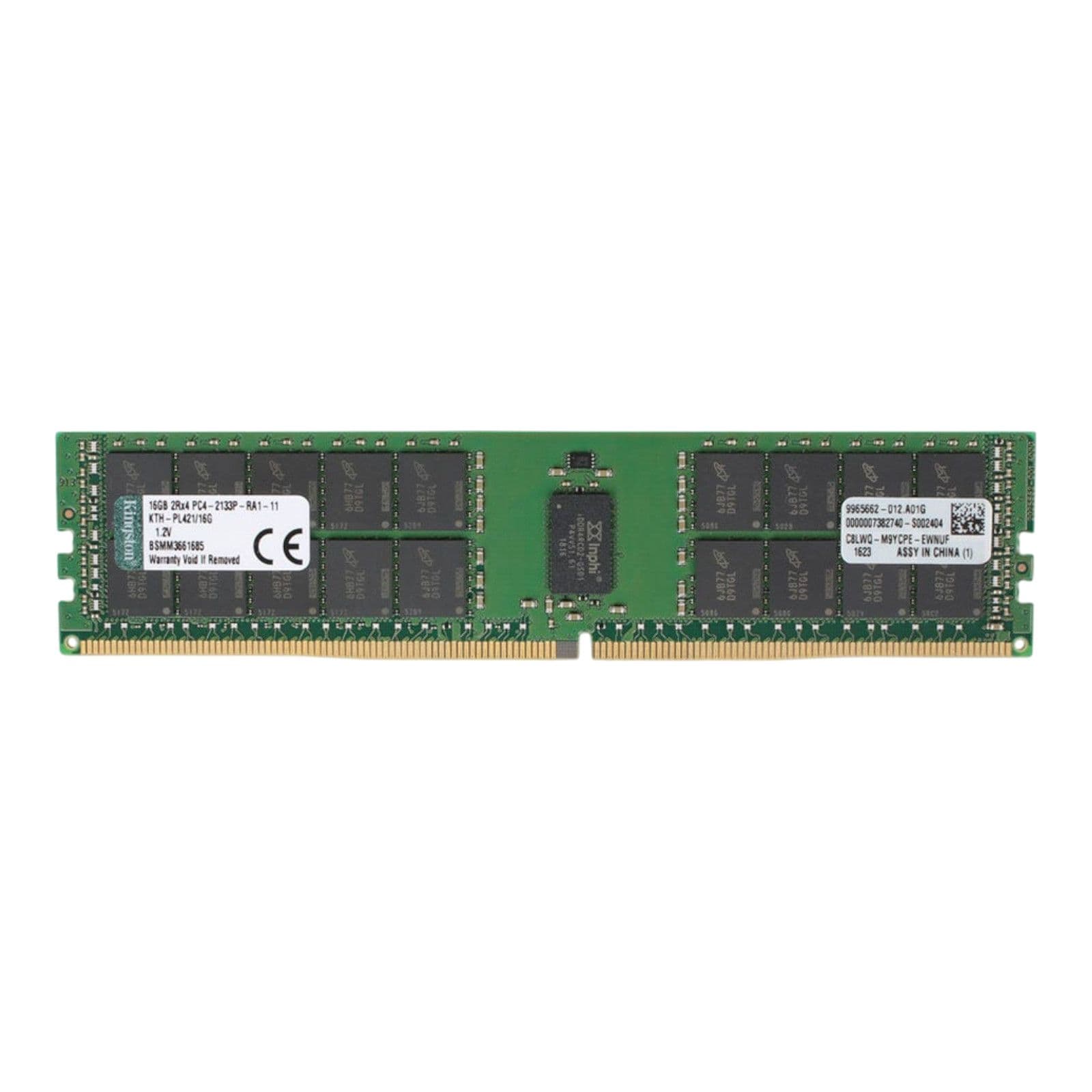 Kingston 16GB 2Rx4 PC4-2133P DDR4-17000 ECC RDIMM Server Memory KTH ...