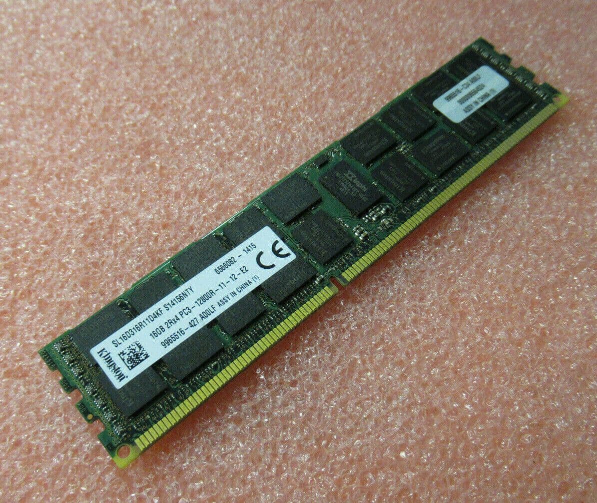 Kingston 16GB DDR3-1600MHz PC3-12800 ECC 240P SERVER Memory 9965516-427