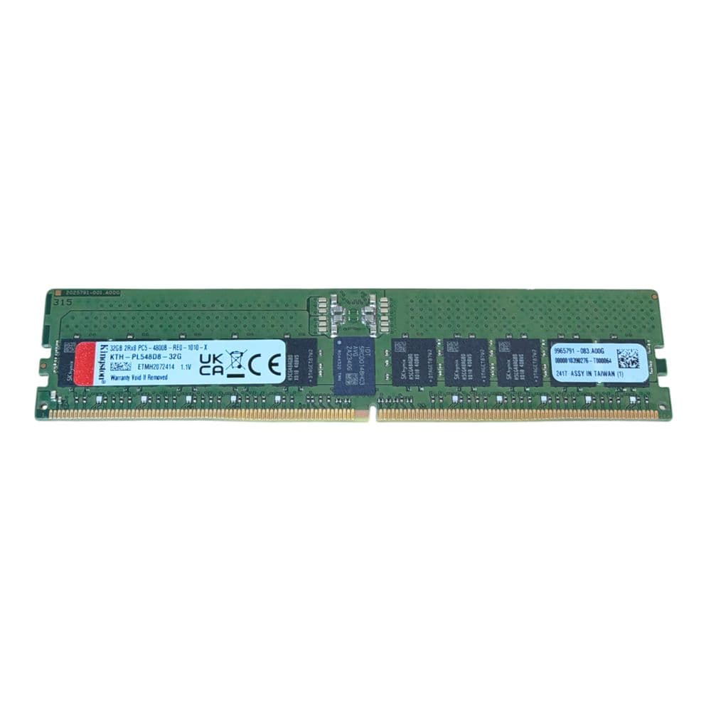 Ecc Rdimm Kingston 32GB 2Rx8 PC5-4800B DDR5-38400 ECC RDIMM Server Memory KTH ...
