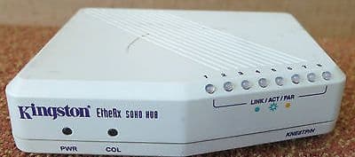 Kingston Etherx 8 Port 10MBPS Soho Hub KNE8TP/H