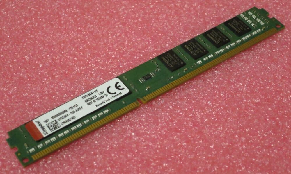 Kingston KVR16LN11/4 4GB PC3-12800 DDR3 800MHZ DIMM 240-Pin Low Profile RAM