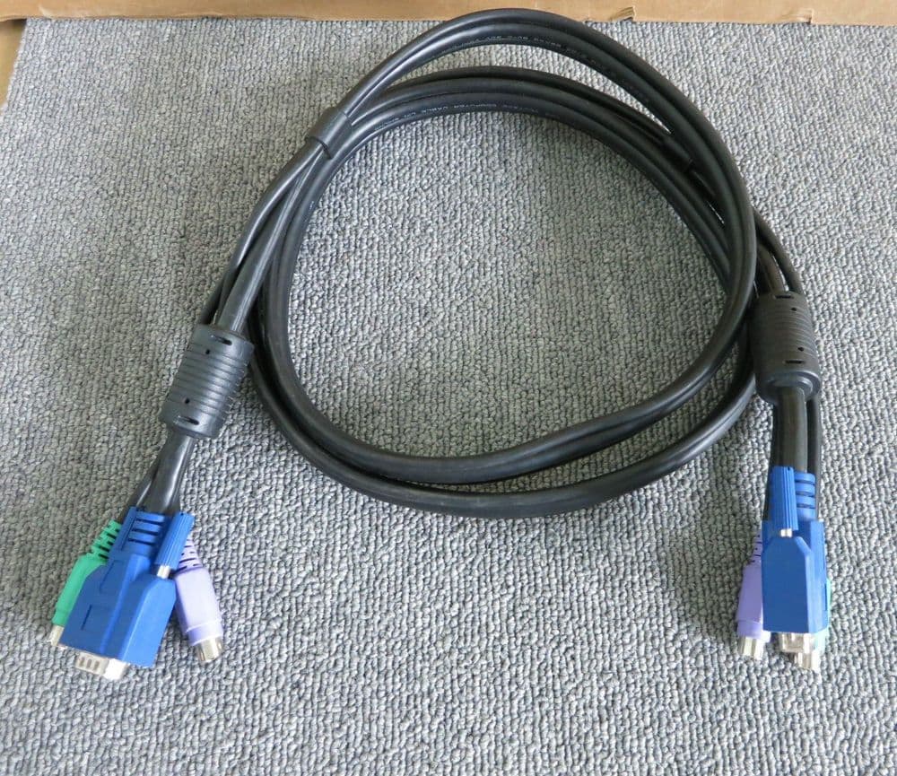 KVM Switch Cable VGA 15 Pin Male PS/2 To VGA 15 Pin Male PS/2