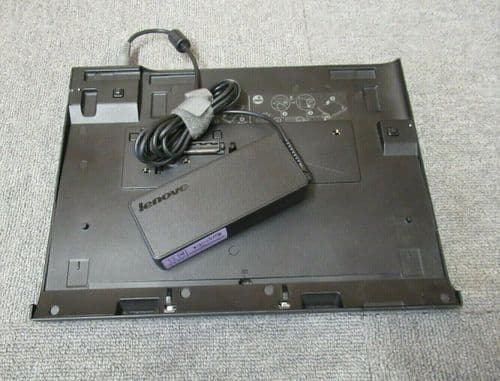 Lenovo 0A86464 04W1420 ThinkPad UltraBase 3 Port Replicator Docking Station + Ad
