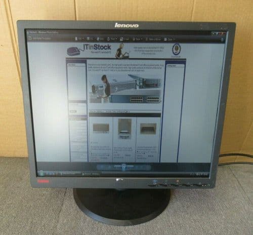 Lenovo IBM ThinkVision 45J8708 L1900PA 19" LCD TFT Flat Panel Monitor VGA DVI