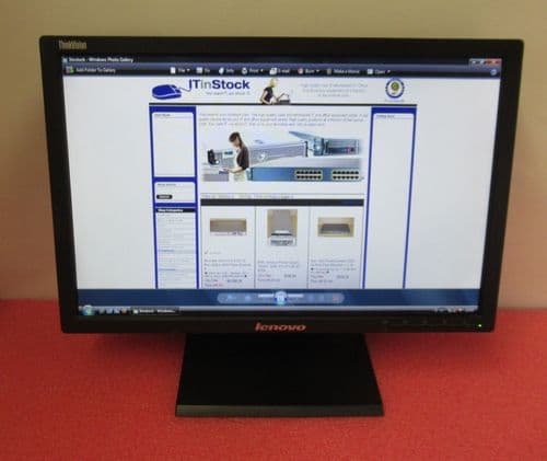 Lenovo LT1953WA 03X7973 ThinkVision LCD TFT LED 19" Widescreen Monitor VGA DVI