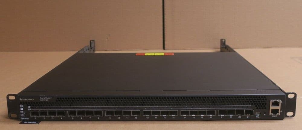 Lenovo RackSwitch G8124E 7159-HC9 24x 1/10GbE SFP Port L3 Switch 00MY148