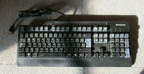 Lenovo SK-8825 03X8629 104-Key Black UK Preferred Business USB Wired Keyboard