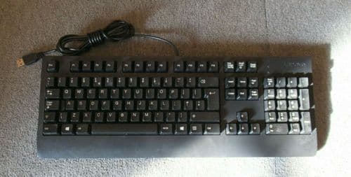 Lenovo SK-8827 00XH728 104-Key Black UK Preferred Business USB Wired Keyboard